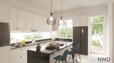 Thiết kế bếp style Bắc Âu