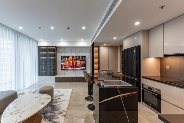 Thi công nội thất căn hộ Q2 Thảo Điền