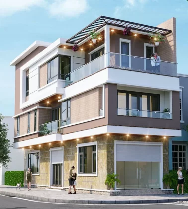 Chi phí xây nhà 2 mặt tiền