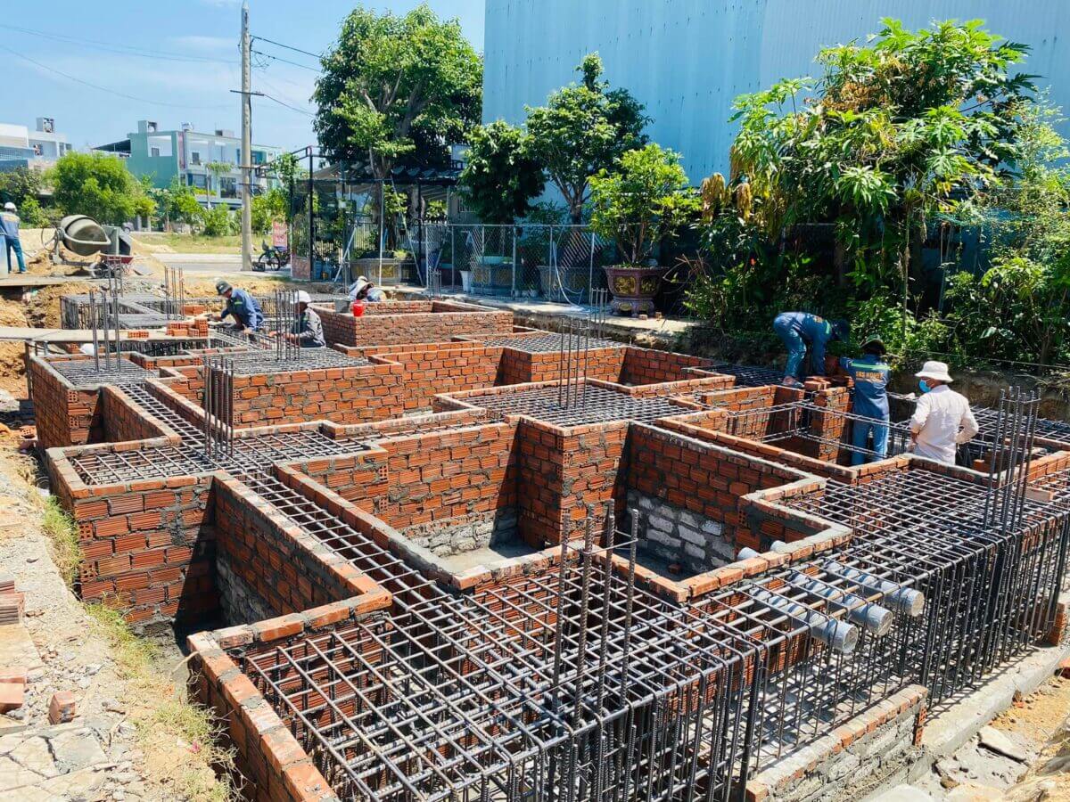 Quy trình thi công phần móng cho nhà phố