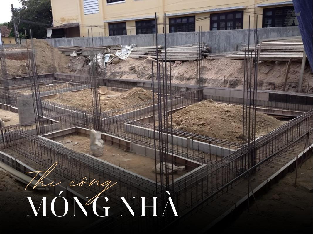 Quy trình thi công phần móng cho nhà phố 